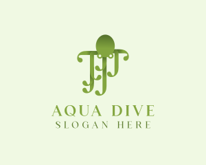 Diving - Octopus Marine Animal logo design