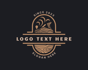 Log - Wood Planer Carpentry logo design
