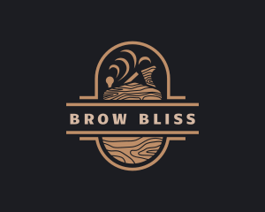 Wood Planer Carpentry logo design