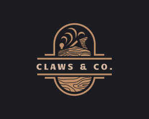 Wood Planer Carpentry logo design