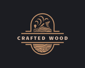 Wood Planer Carpentry logo design