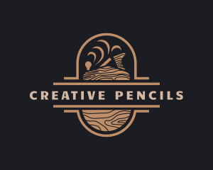 Wood Planer Carpentry logo design