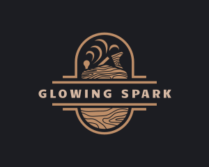 Wood Planer Carpentry logo design