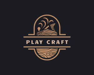 Wood Planer Carpentry logo design