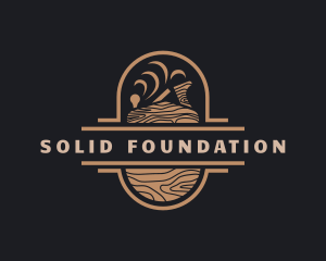 Slab - Wood Planer Carpentry logo design