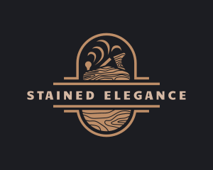 Wood Planer Carpentry logo design