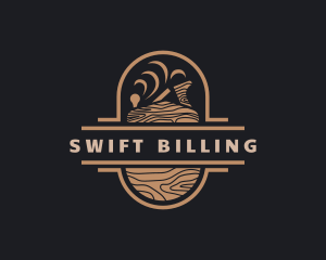 Wood Planer Carpentry logo design