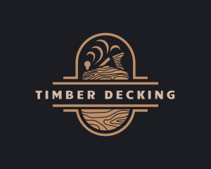 Wood Planer Carpentry logo design