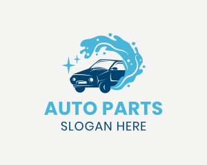 Car Water Splash logo design