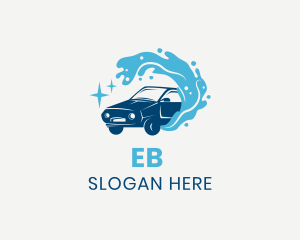 Service - Car Water Splash logo design