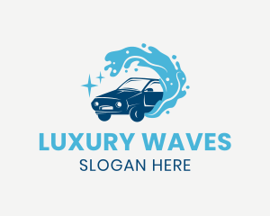 Car Water Splash logo design