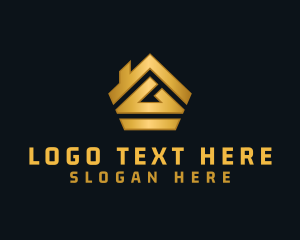 Multimedia - House Property Polygon logo design