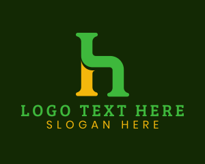 Sewage - Pipes Plumbing Letter H logo design