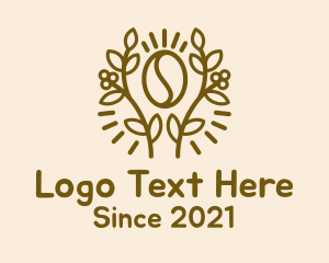Coffee Bean - Coffee Bean Plant logo design