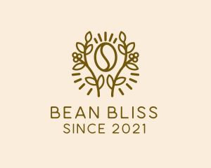 Bean - Coffee Bean Plant logo design