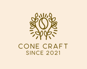 Coffee Bean Plant logo design