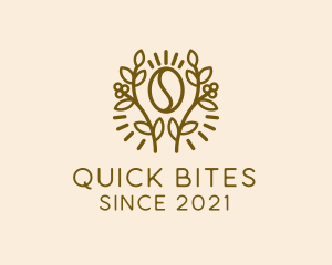 Coffee Bean Plant logo design