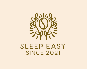 Coffee Bean Plant logo design