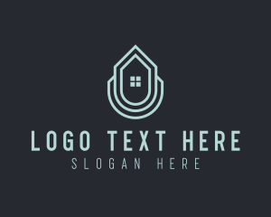 Leasing - Roofing House Builder logo design