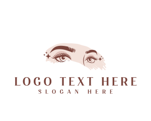 Eyeshadow - Elegant Cosmetic Eyelash logo design
