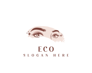 Elegant Cosmetic Eyelash Logo