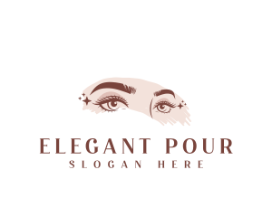 Elegant Cosmetic Eyelash logo design