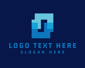 Cyberspace - Fintech Letter O logo design