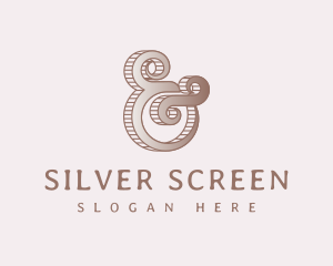 Elegant Swirl Ampersand Logo