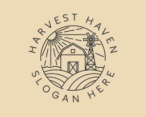 Farming Barn Field logo design