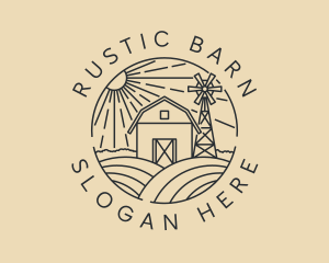 Farming Barn Field logo design
