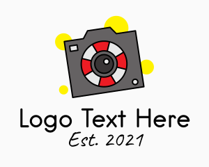 Travel Vlog - Buoy Digital Camera logo design