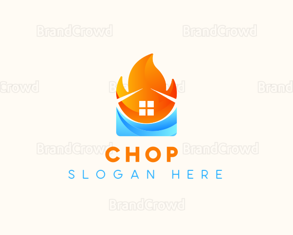 Home Temperature HVAC Logo