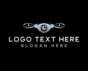 Visual - Aerial Drone Camera logo design