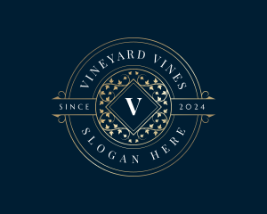 Elegant Vine Event logo design