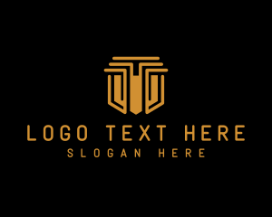 Golden - Finance Investor Column logo design