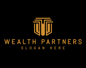 Finance Investor Column logo design