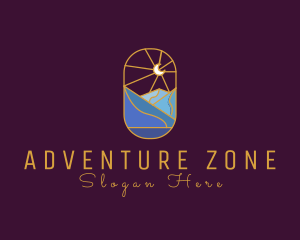 Stained Glass Moon Valley logo design