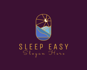 Stained Glass Moon Valley logo design