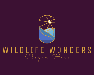 Stained Glass Moon Valley logo design