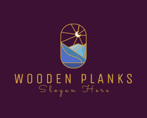 Stained Glass Moon Valley logo design