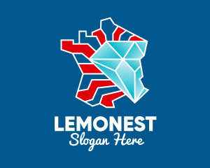 French Diamond Map Logo