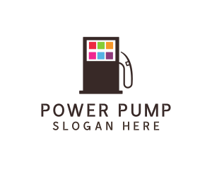 Pump - Petrol Pump Apps logo design