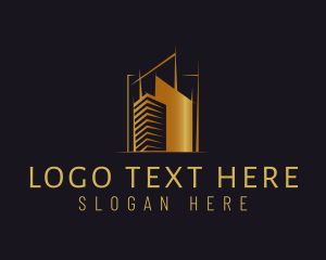Office Space - Luxury Building Developer logo design