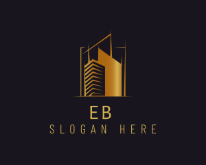 Deluxe - Luxury Building Developer logo design