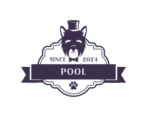 Gentleman Yorkshire Dog Logo