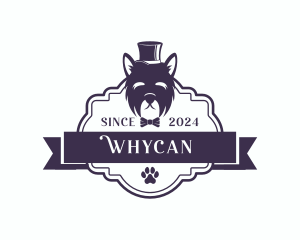 Bowtie - Yorkshire Dog Hat logo design