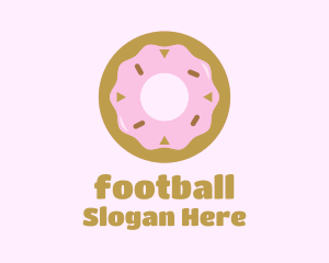 Strawberry Donut Pastry Logo