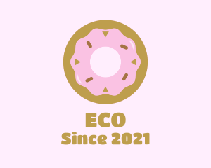 Baked Goods - Strawberry Donut Pastry logo design