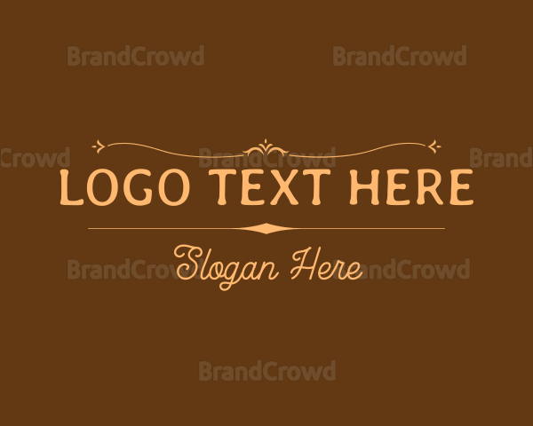 Ornate Rustic Fashion Logo