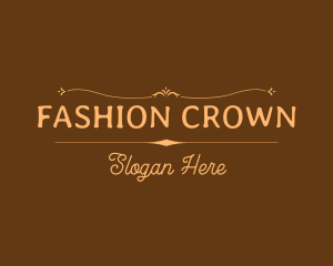 Ornate Rustic Fashion logo design